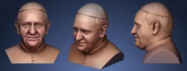 3D model Pope Francis (STL)